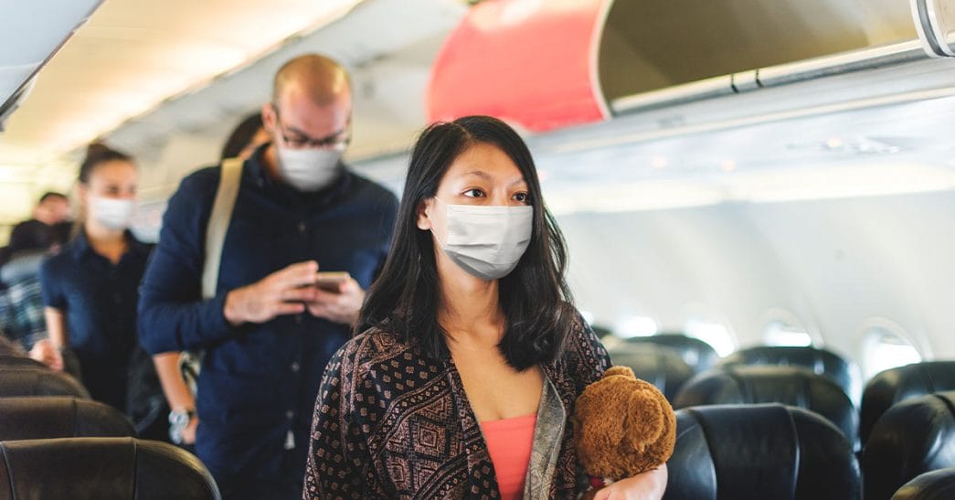 Viajar de aviao durante a pandemia